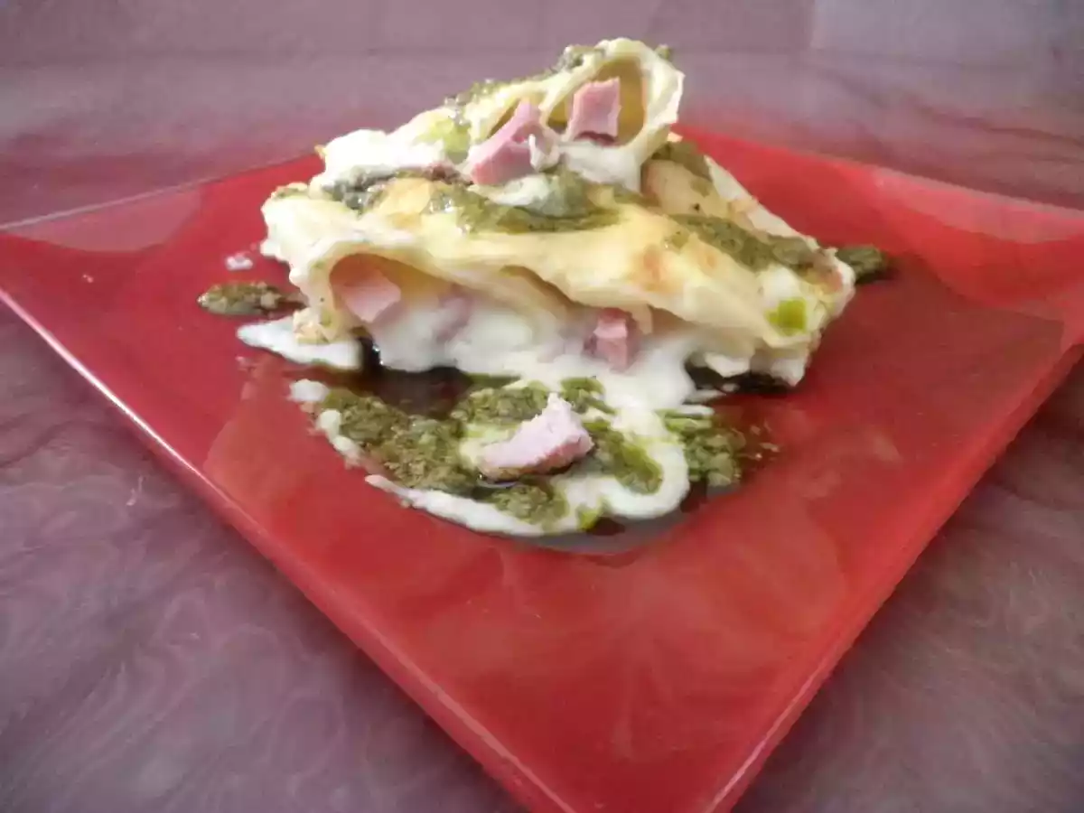 Cannelloni con besciamella pesto e prosciutto cotto Naturì - foto 2