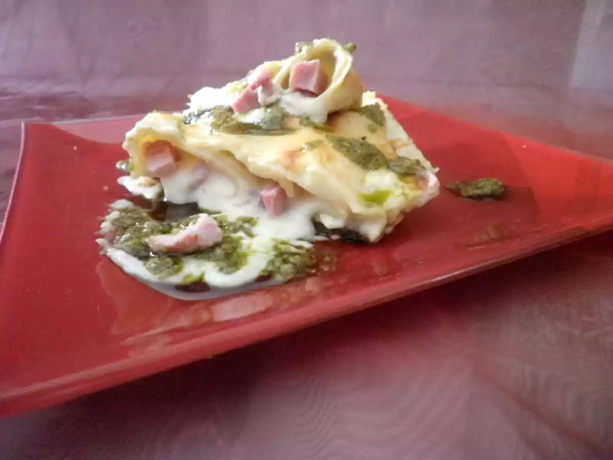 Cannelloni con besciamella pesto e prosciutto cotto Naturì - foto 3