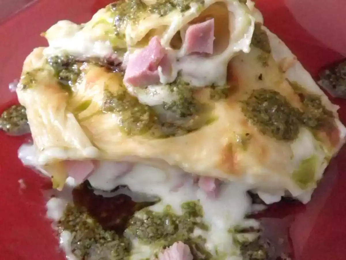 Cannelloni con besciamella pesto e prosciutto cotto Naturì - foto 5
