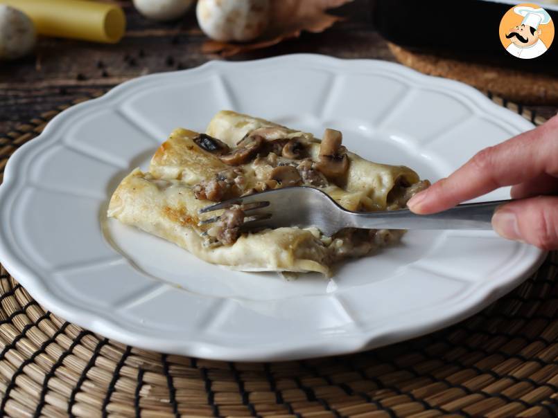 Cannelloni funghi e salsiccia - foto 6