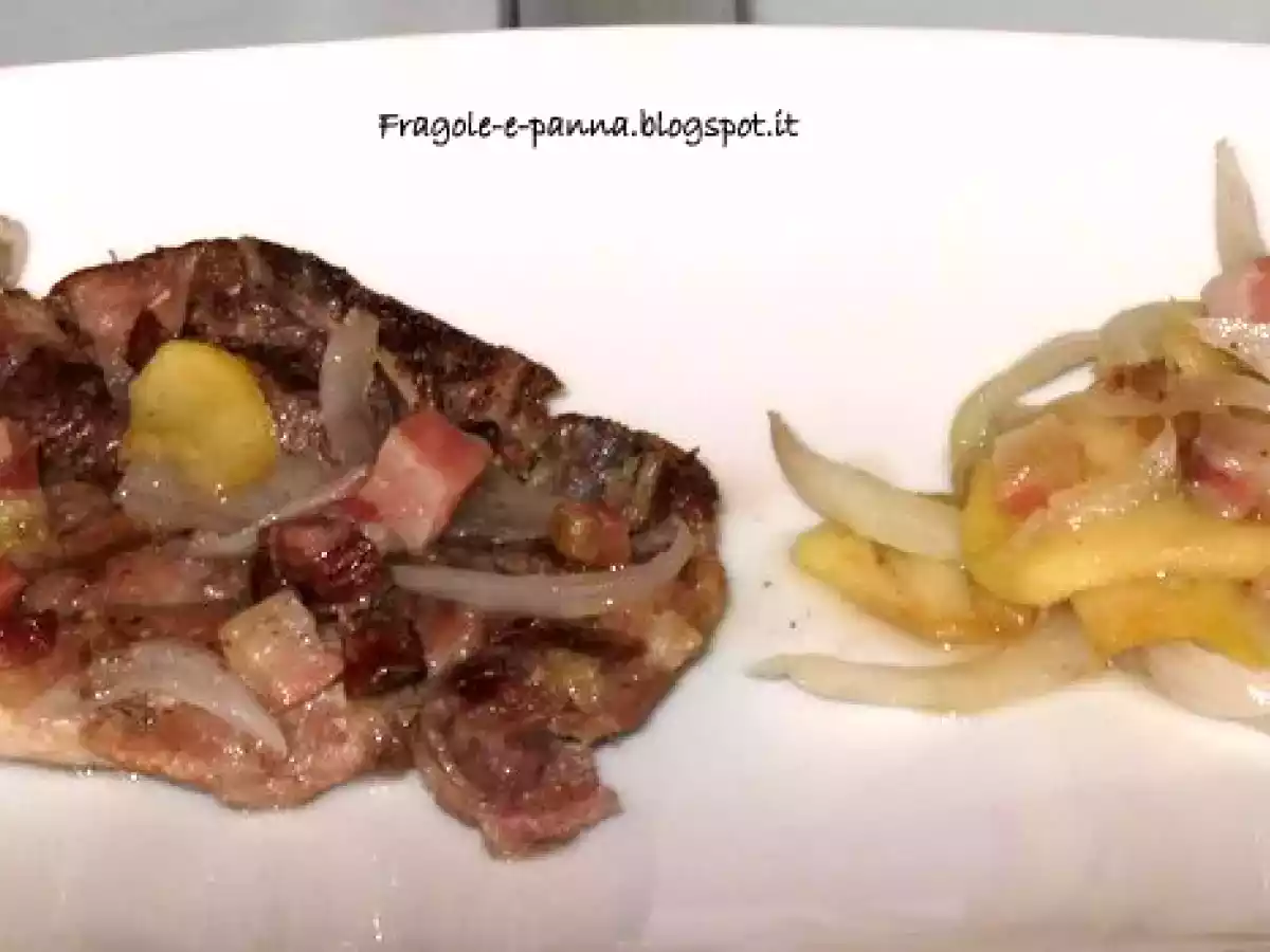 Capocollo di maiale con mele e cannella