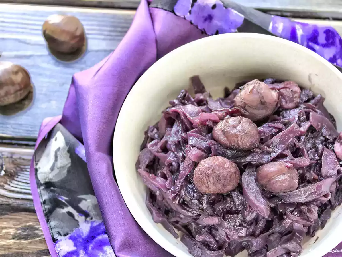 Cavolo rosso e castagne