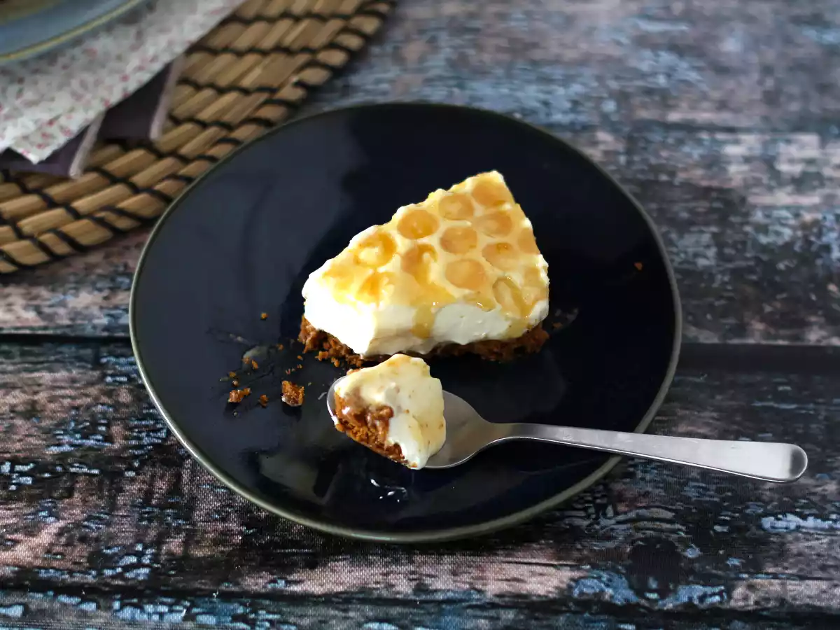 Cheesecake limone e miele senza cottura - foto 4