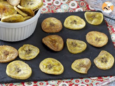 Chips di banane cotte al forno