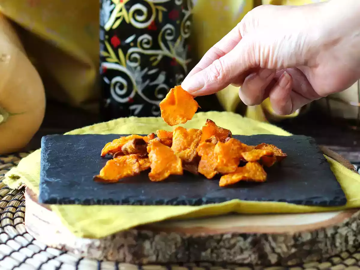 Chips di zucca in friggitrice ad aria: leggere e gustose - foto 3