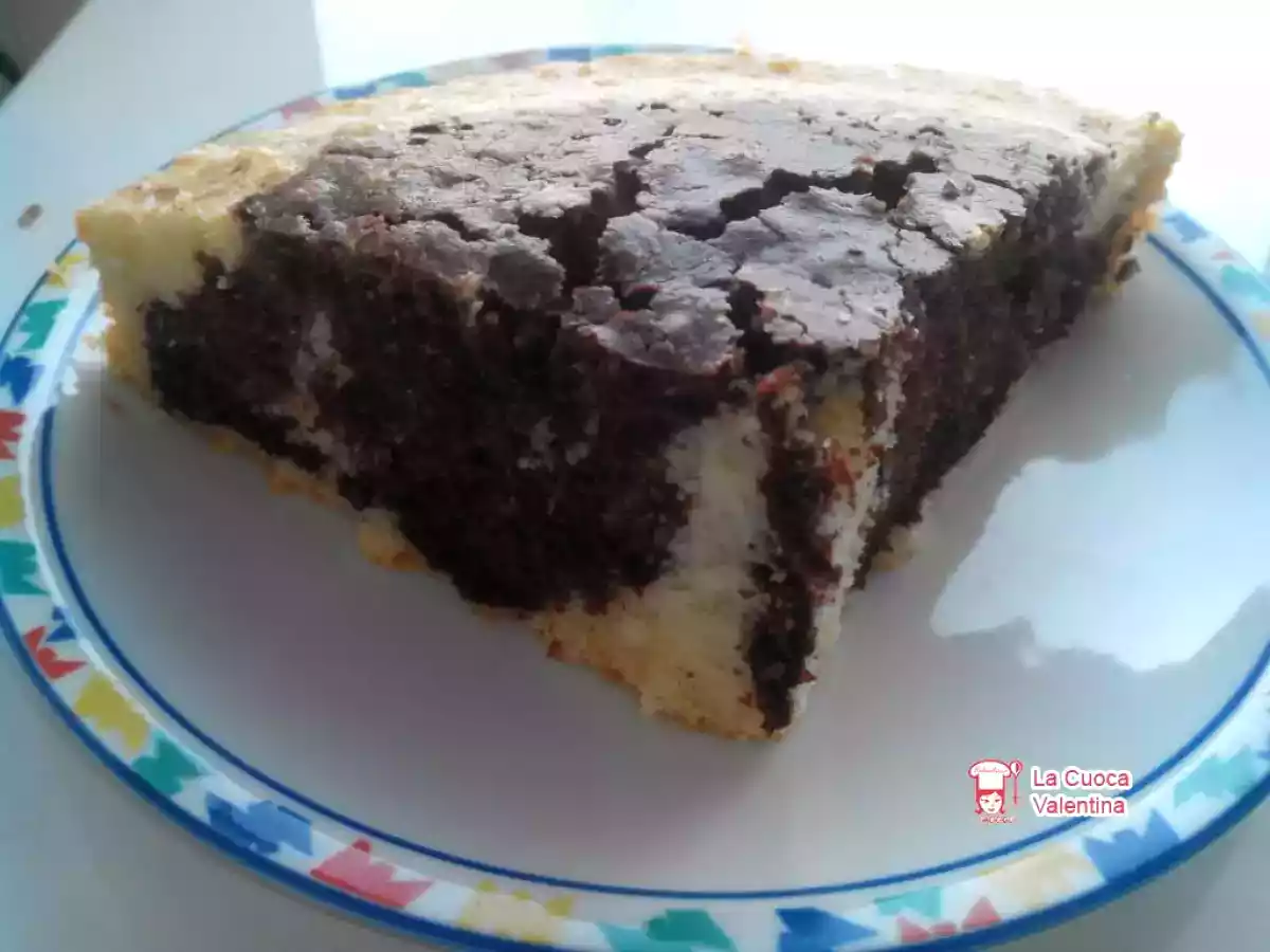 Ciambella bicolore all’acqua (senza latte e burro)