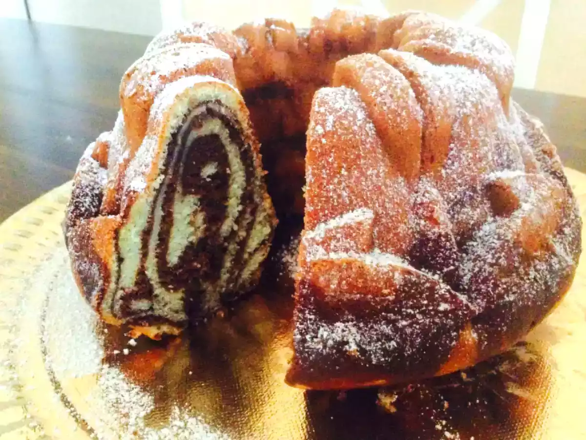 Ciambella zebrata alla ricotta