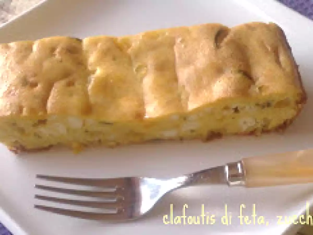 Clafoutis di feta, zucchine e peperoni - foto 3