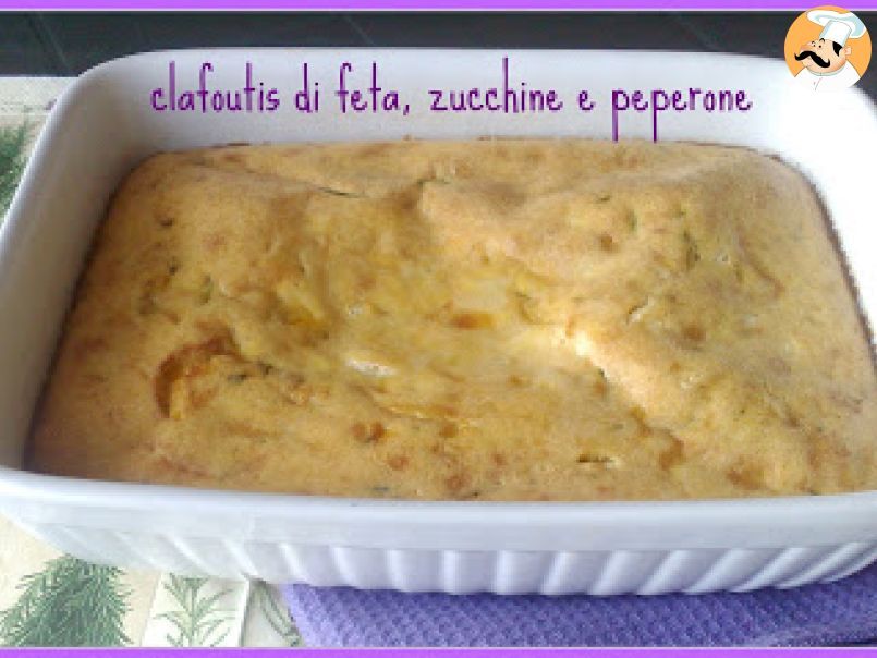 Clafoutis di feta, zucchine e peperoni - foto 4