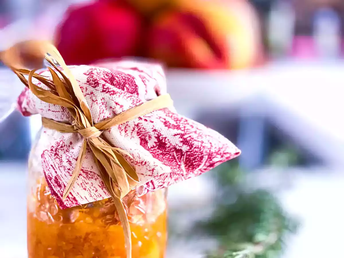 Confettura di pesche e rosmarino metodo C. Ferber - foto 5