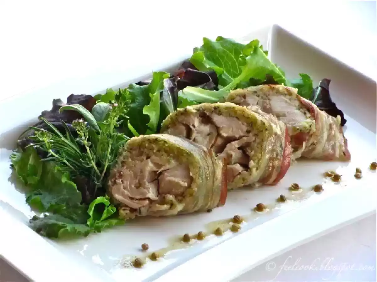 Coniglio in crosta di erbe con vinaigrette al coriandolo - foto 2