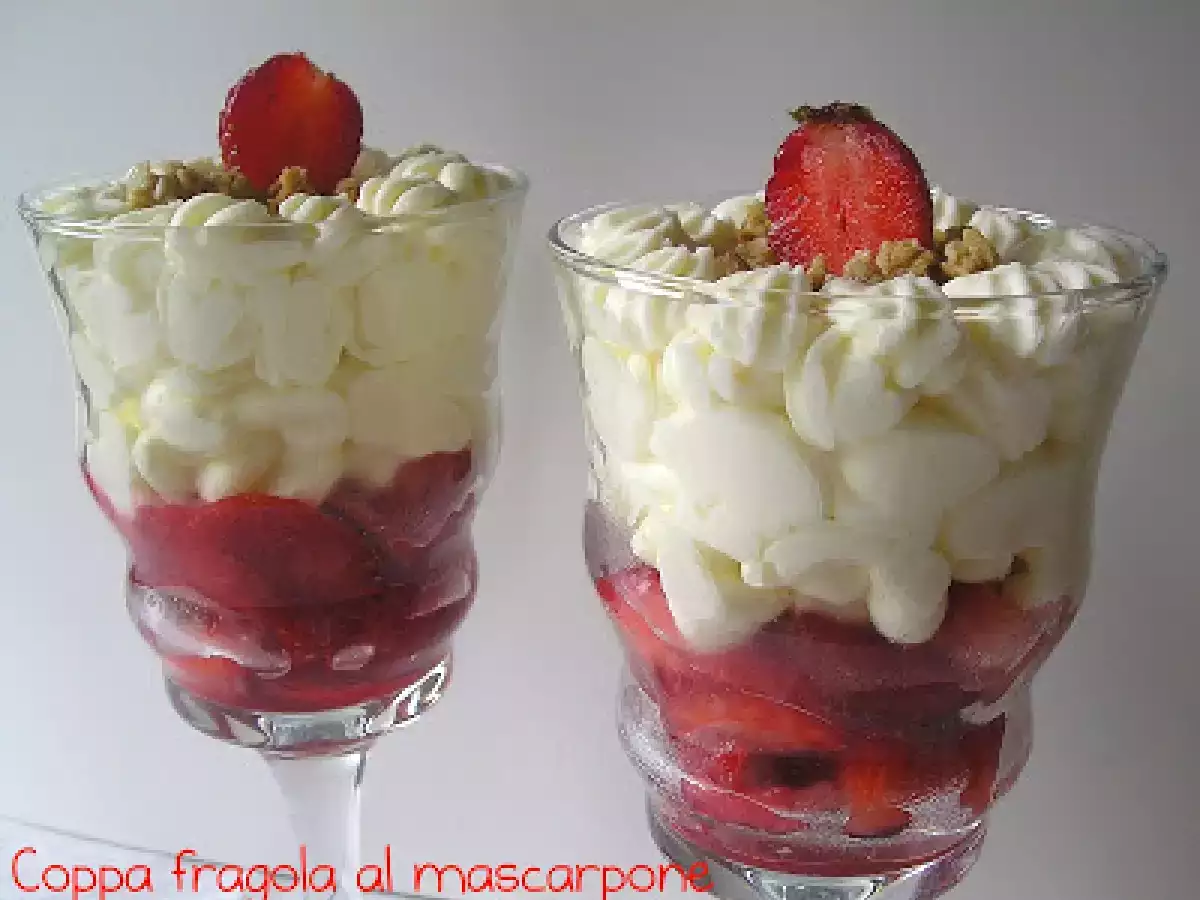 Coppa fragola al mascarpone - foto 3