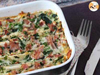 Cosa fare con le tortillas? Un ottimo gratin di Prosciutto, spinaci e mozzarella - foto 9