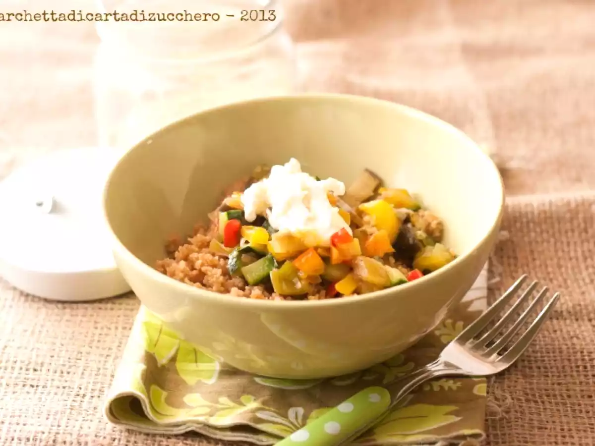 Cous cous al farro con primavera di verdure - foto 2