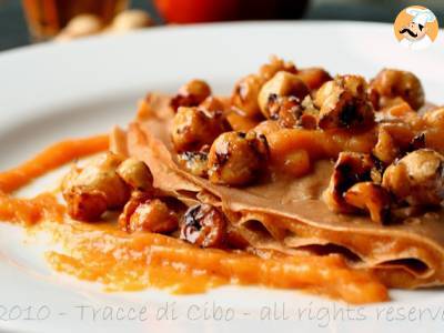 Crepes autunnali con farina di castagne