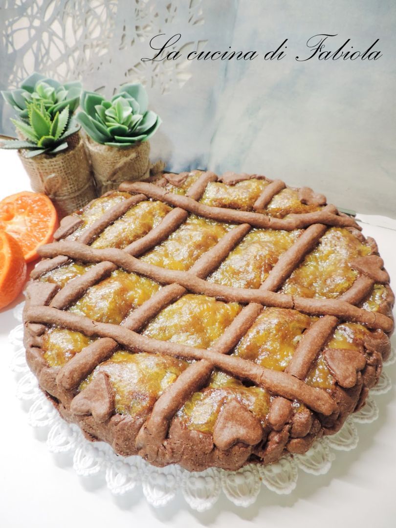 Crostata A Strati Al Cacao Con Marmellata Di Arance Ricetta Petitchef