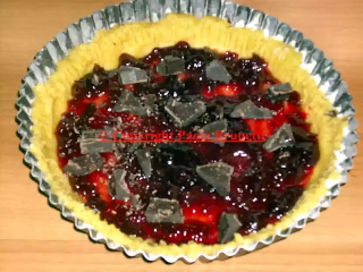 Crostata con amarene e cioccolato fondente - foto 3