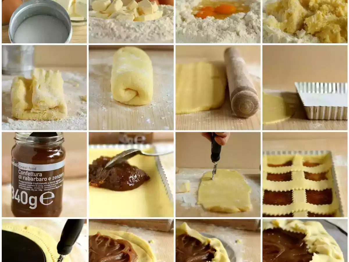 Crostata con marmellata di rabarbaro e zenzero - foto 4