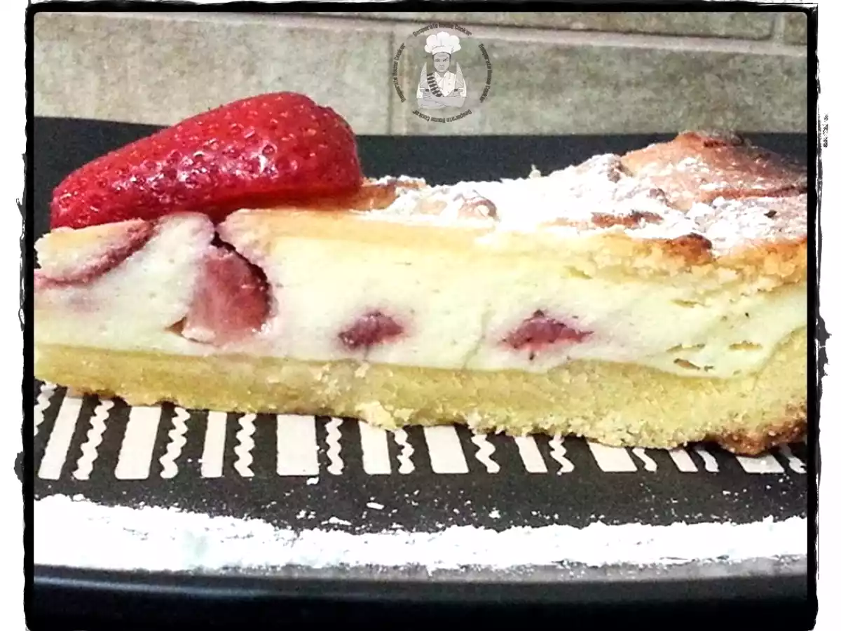Crostata Fragole e Ricotta con profumo di viola
