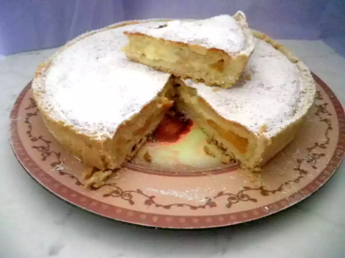 CrosTorta con pesche e crema pasticcera alla panna - foto 9