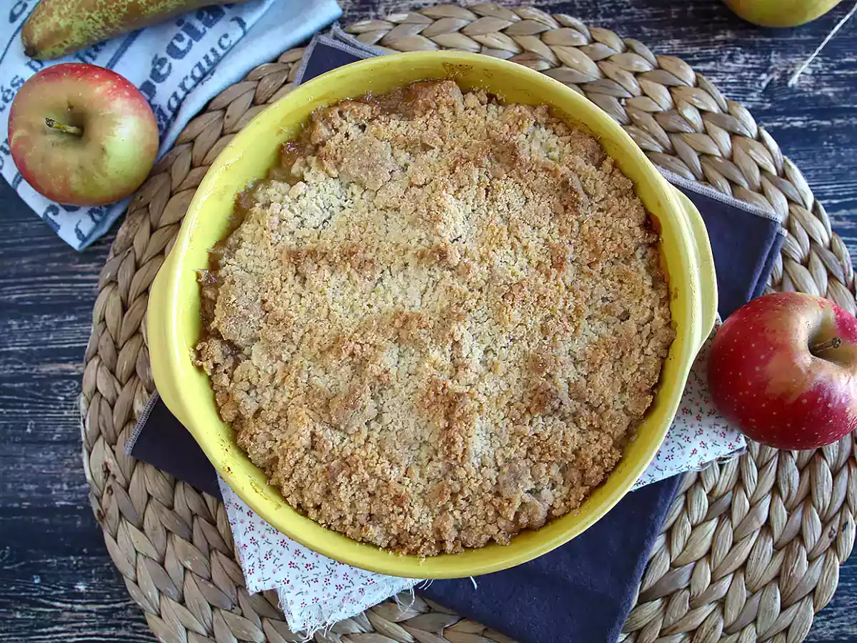 Crumble di mele e pere - foto 2