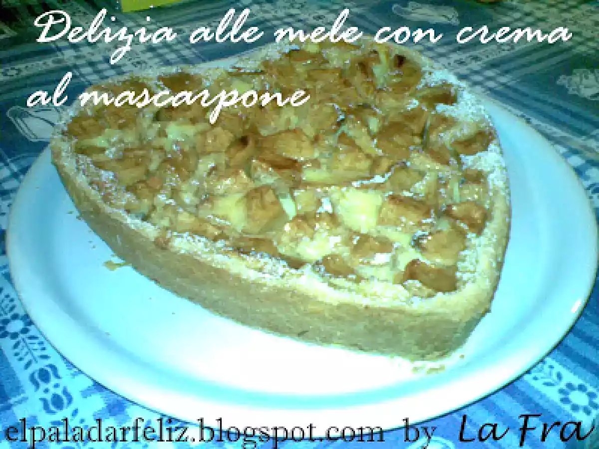Delizia alle mele con crema al mascarpone