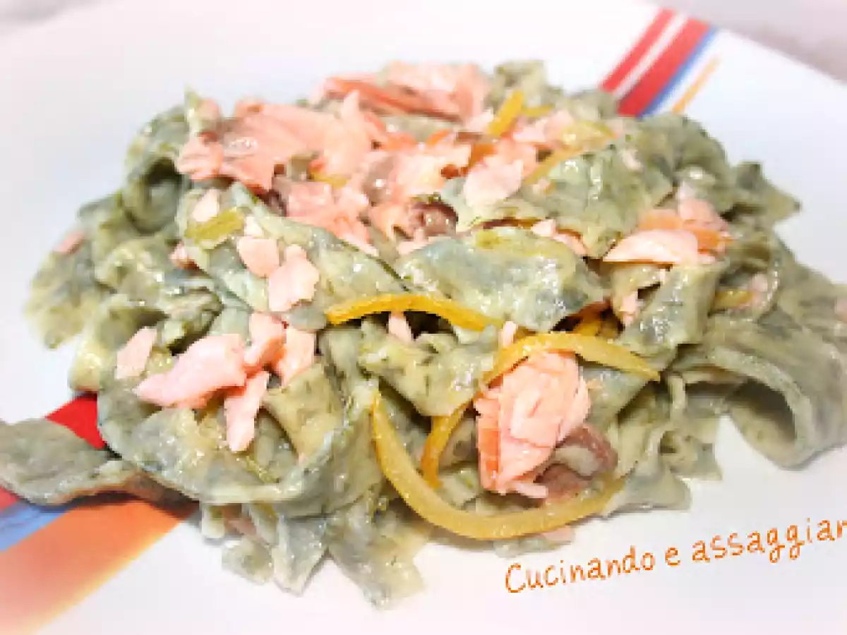 Di cime di rapa e di salmone al profumo di limone