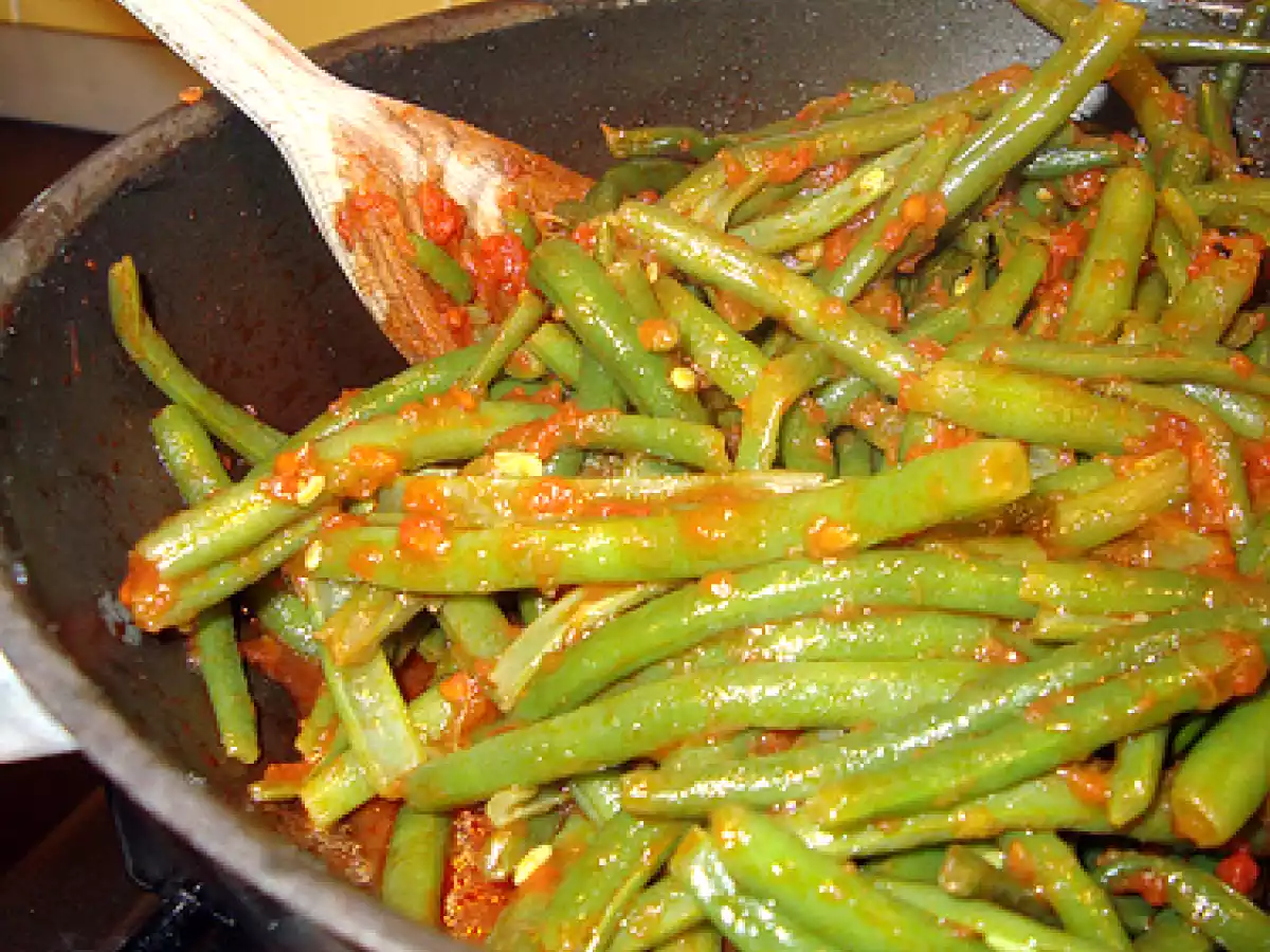 Fagiolini al pomodoro - Contorno estivo - foto 2