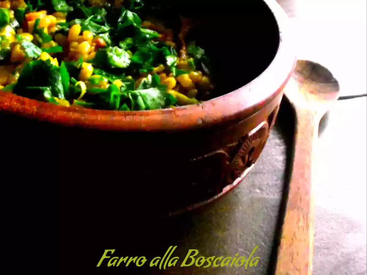 Farro alla boscaiola