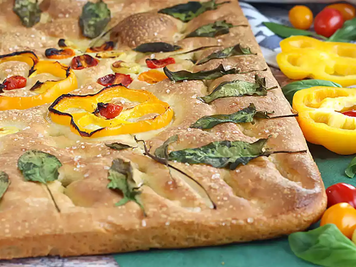 Focaccia primavera - ricetta facile - foto 8