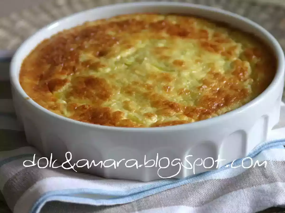Frittata al forno morbida con ricotta e porri - foto 2