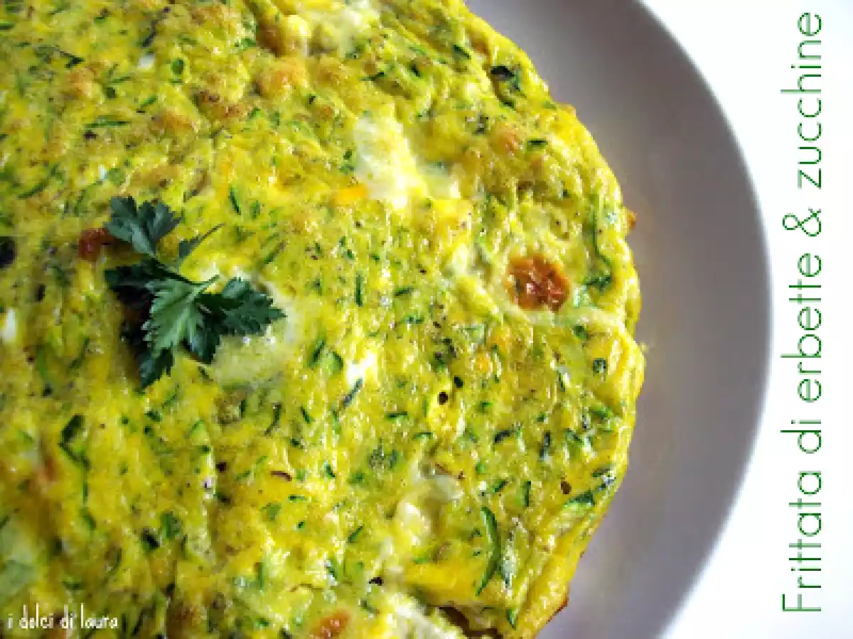 Frittata con erbette e zucchine - foto 3