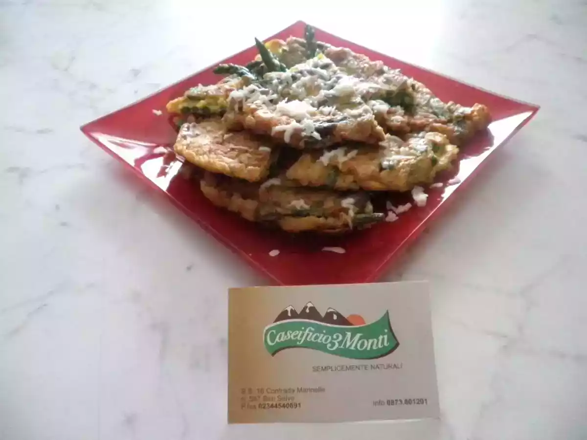 Frittata di asparagi e Scamorza al Tartufo del Caseificio 3 Monti - foto 6