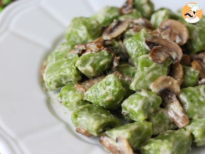 Gnocchi di piselli con salsa ai funghi - foto 5