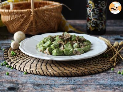 Gnocchi di piselli con salsa ai funghi - foto 4