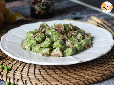 Gnocchi di piselli con salsa ai funghi - foto 3