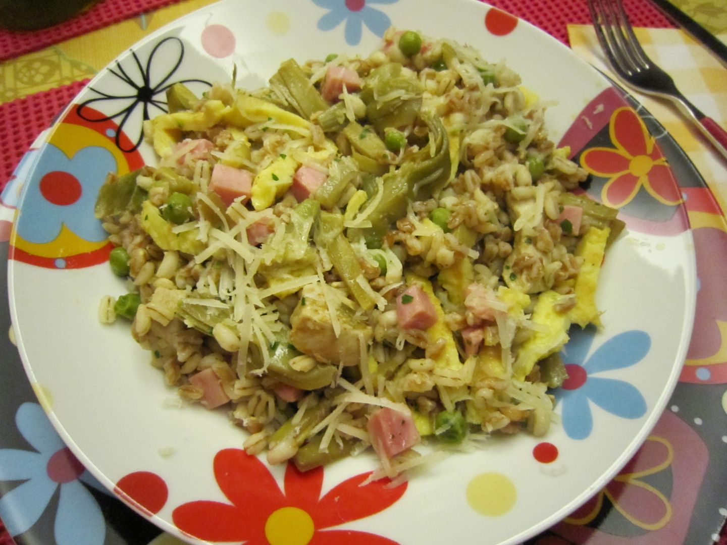 Insalata di farro e orzo pimaverile Ricetta Petitchef