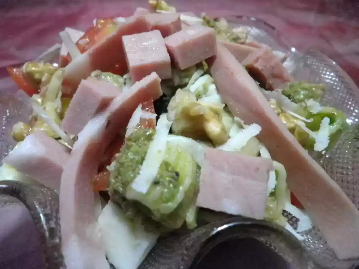 Insalata di pasta fredda con verdure e Chiara Mortadella Bologna IGP - foto 2