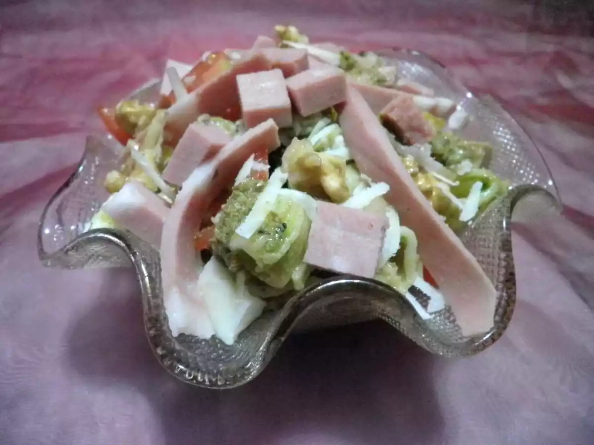 Insalata di pasta fredda con verdure e Chiara Mortadella Bologna IGP - foto 3