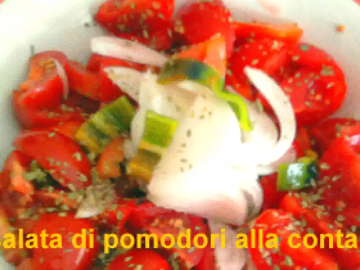 Insalata di pomodori e cipolle