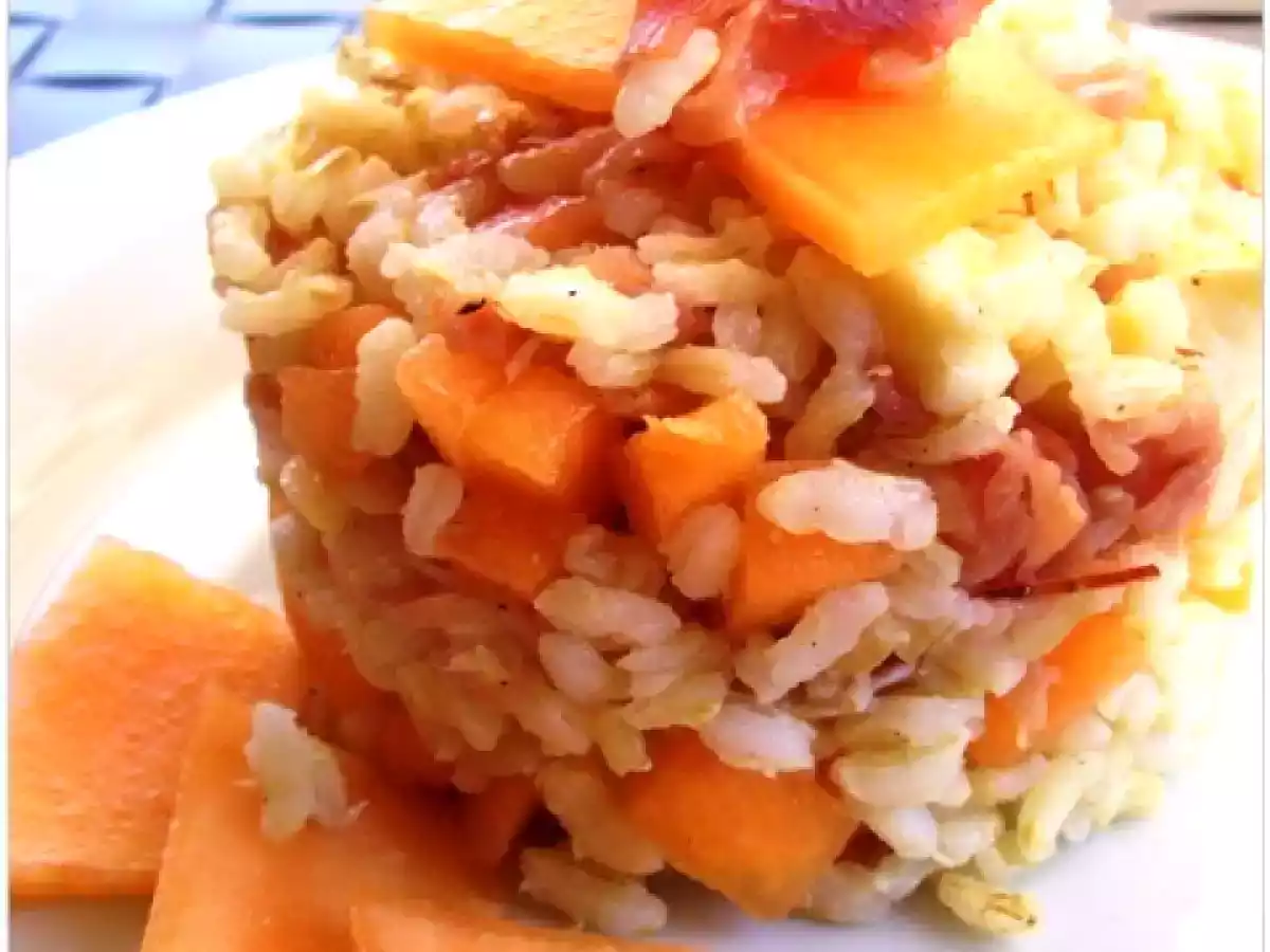 Insalata di riso integrale con melone e speck - foto 2