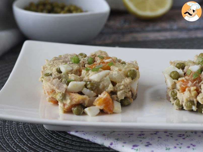 Insalata russa con tonno e maionese fatta in casa - foto 5