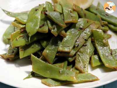 Insalata tiepida di taccole all'orientale