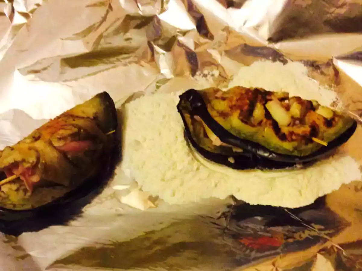 Involtini di melanzane con scamorza e prosciutto cotto - foto 5