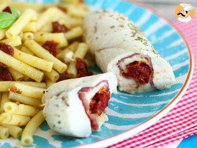 Involtini di pollo pomodori secchi e mozzarella