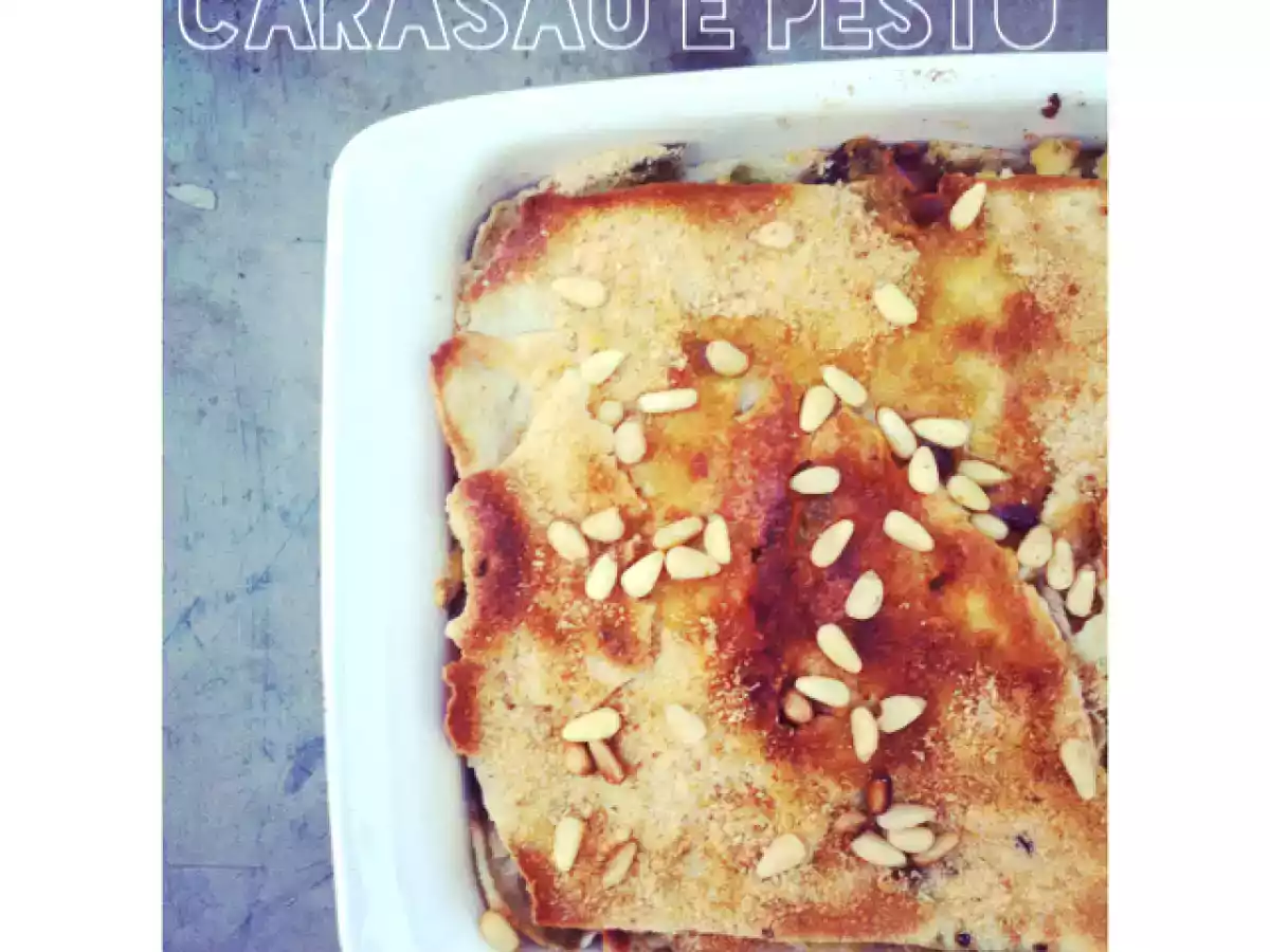 Lasagne vegan con pane carasau