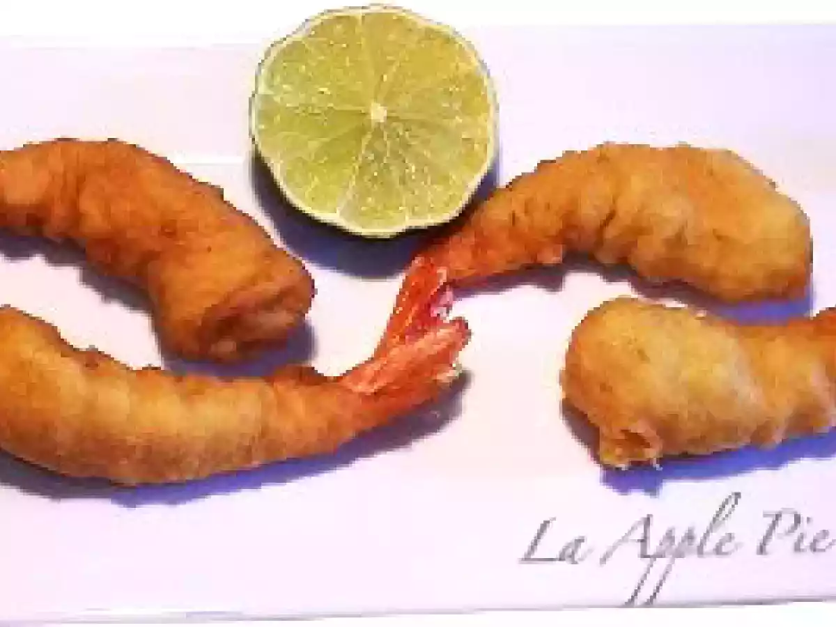 Mazzancolle fritte nelle due pastelle