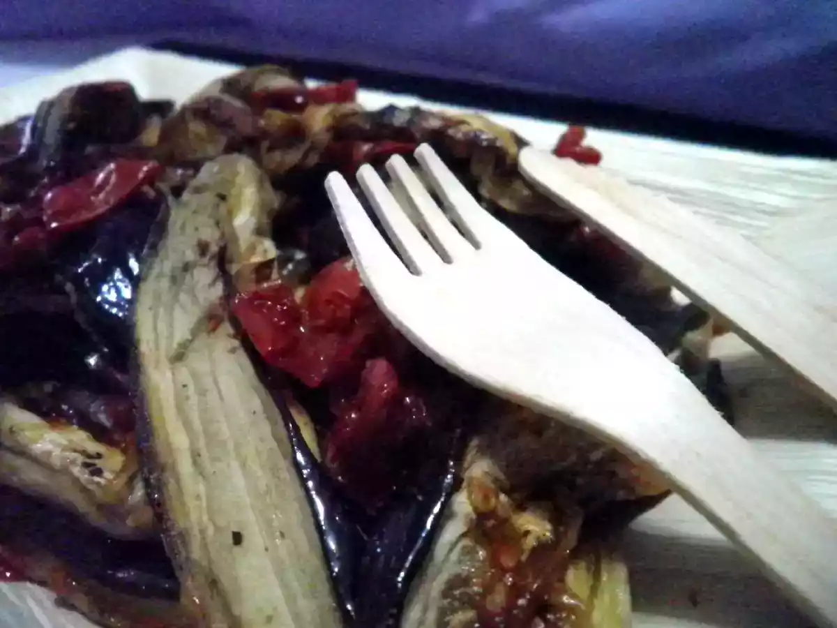 Melanzane con pomodori pachino al forno - foto 6