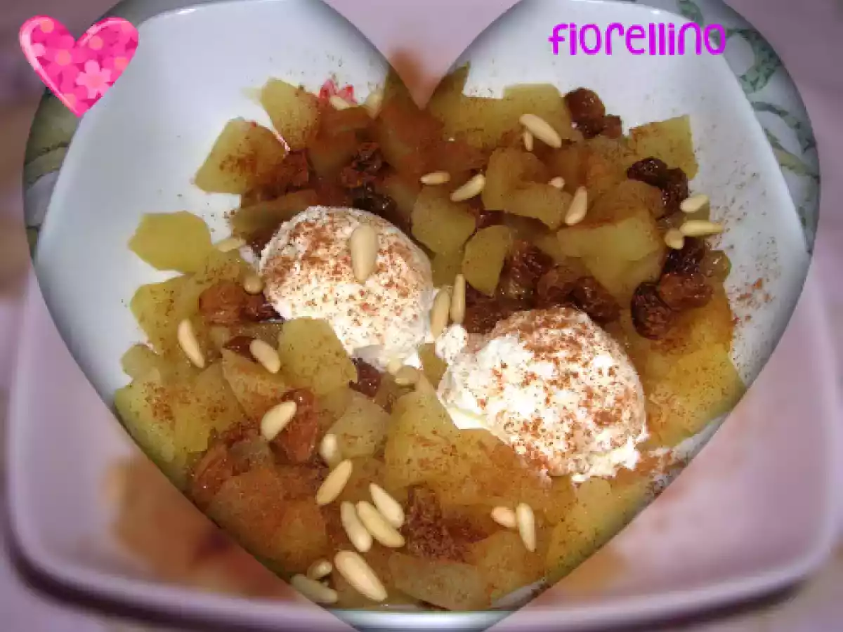 Mele cotte e gelato: lo strudel spogliato!