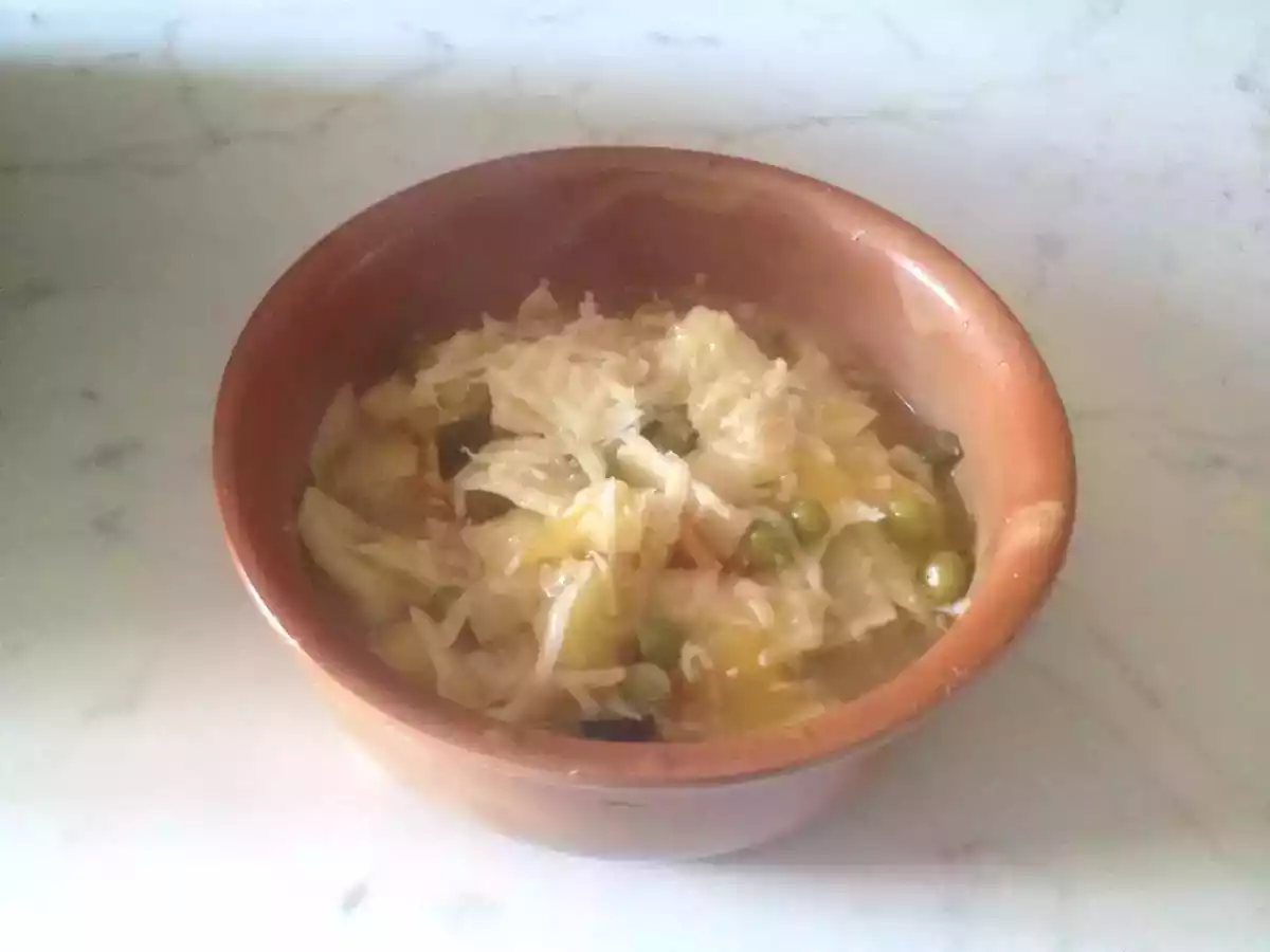 Minestrone casereccio con quadretti all’uovo fatti in casa